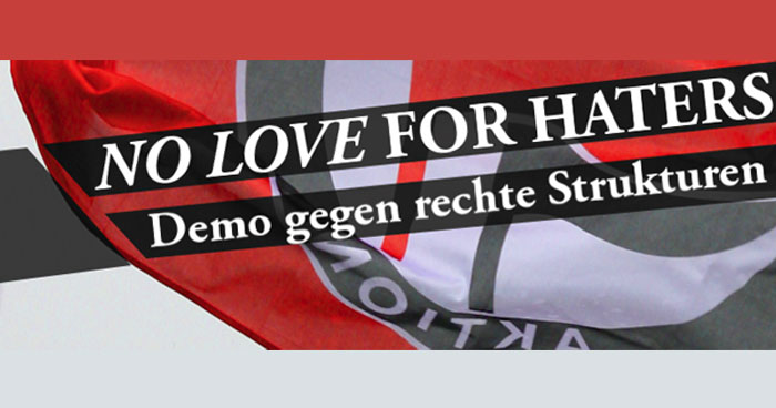 No Love For Haters - Demo gegen Rechts in Paderborn