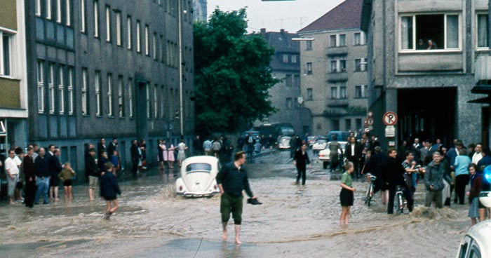 Hochwasser Paderborn 1965 Heinrichsflut