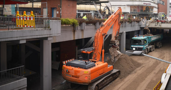 Bauarbeiten Abriss Königsplätze Paderborn