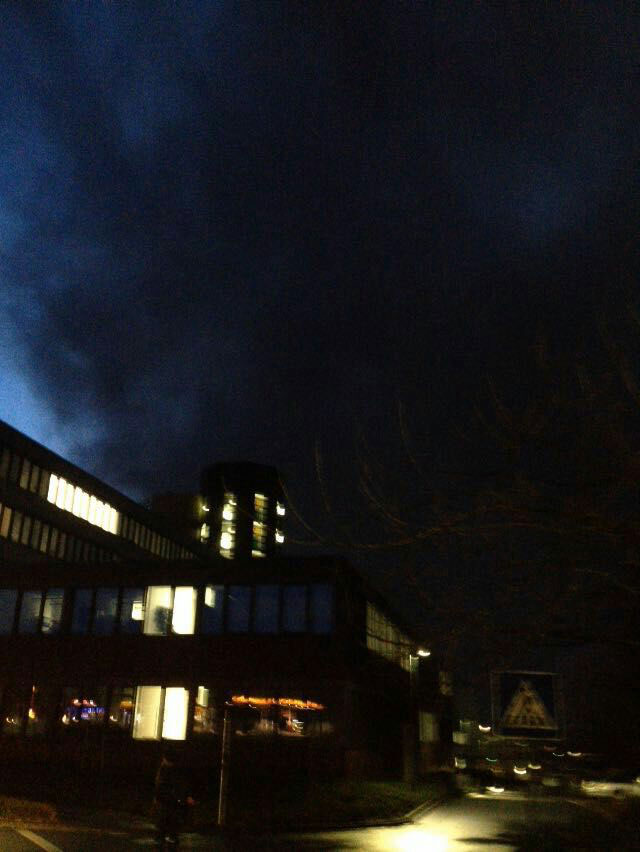 Rauchwolken an der Uni Paderborn