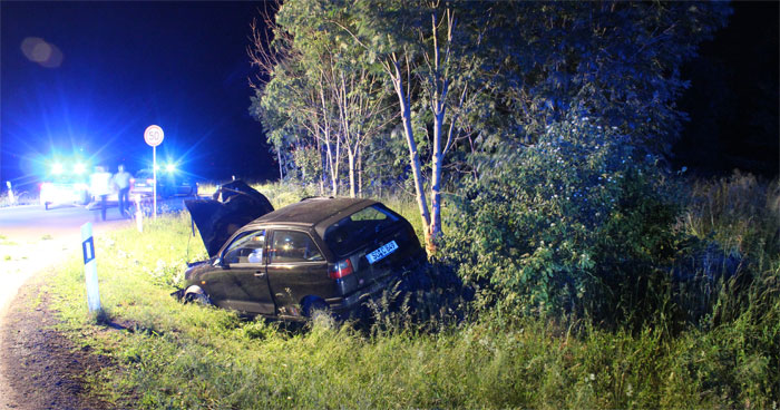 Unfall nach Flucht vor Polizei