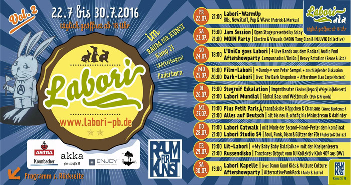 Labori Paderborn Programm 2016