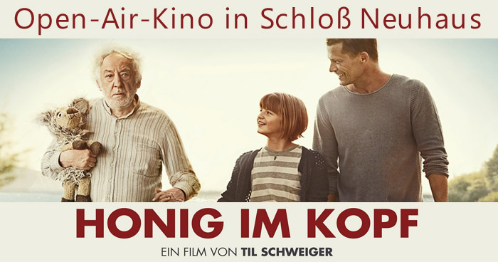 Open Air Kino Schloß Neuhaus Honig im Kopf Paderborn 2016