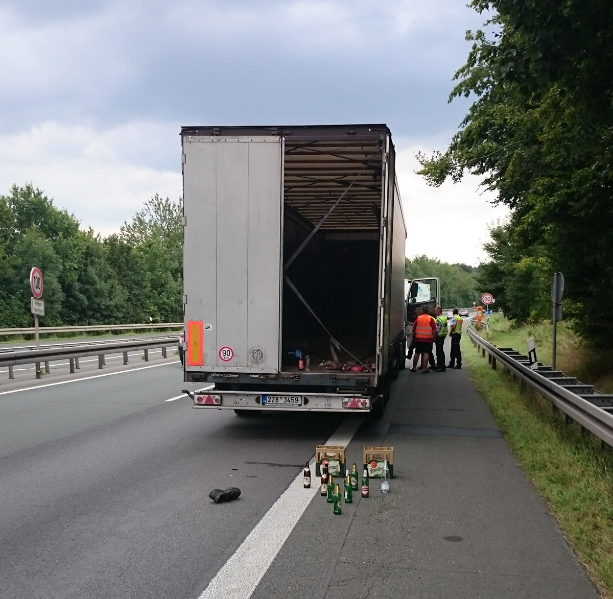 LKW Kegeln Autobahn A33 Paderborn
