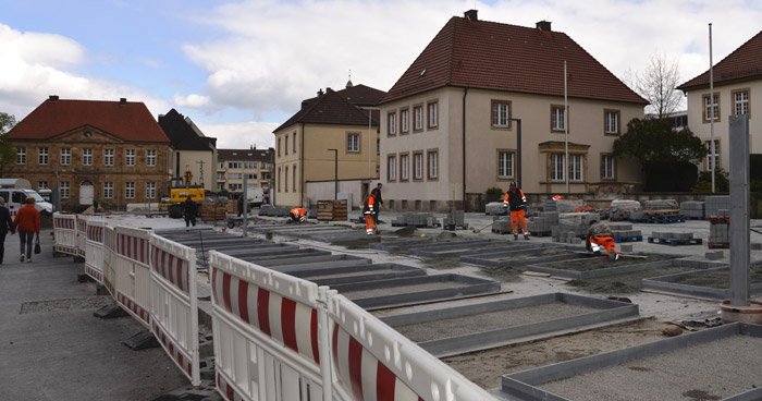 Neugestaltung Dom und Marktplatz Paderborn Mai 2018