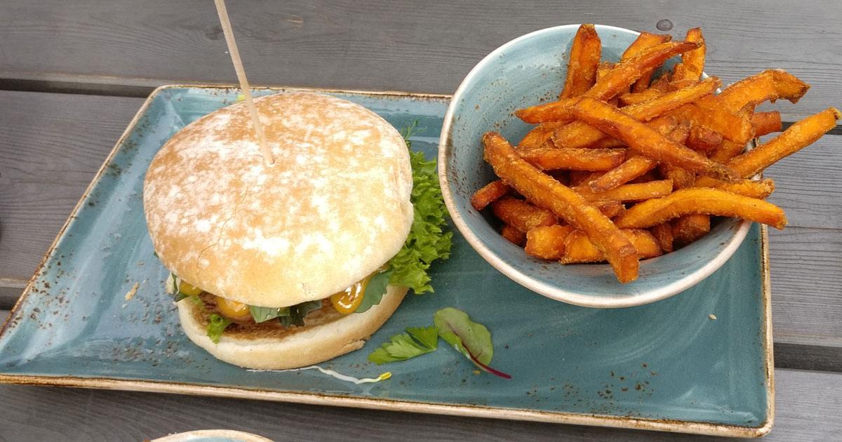 Veganer Burger im Hans im Glück