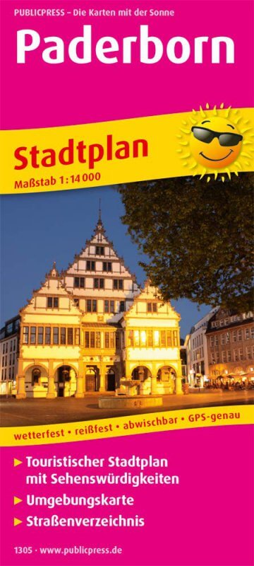 Stadtplan von Paderborn mit Karte und den besten Sehendwürdigkeiten