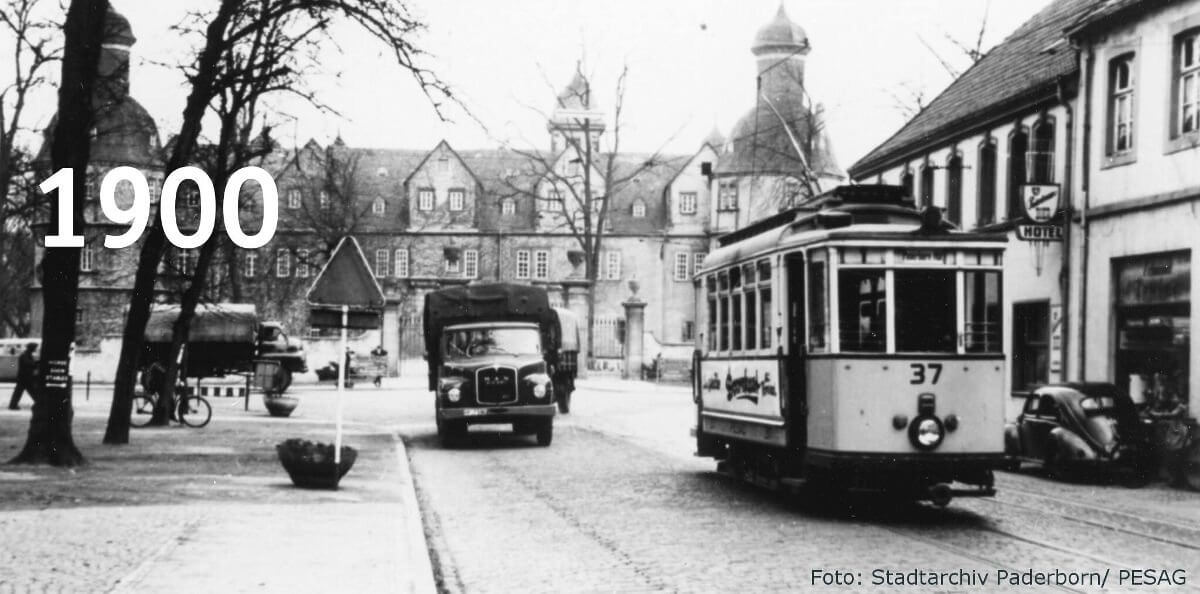 Die Straßenbahn um 1900 von Paderborn nach Neuhaus